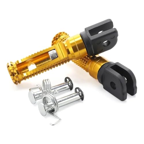 Für Yamaha MT09 /Tracer MT-09 SP 2021-2024 Tracer 900/GT 2018-2024 XSR900 2022-2024 Motorrad Fahrer Vorne Pedal Fußrasten Fußstütze CNC Aluminium(Gold)