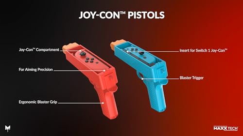 Joy-con sports kit Maxx Tech compatible con Nintendo Switch 2 y 1 pack de 12 accesorios 3