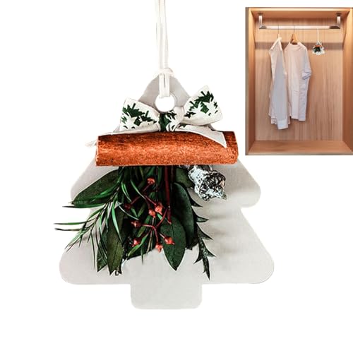 Salyeeluly Désodorisants automobiles | Désodorisant portable en forme de sapin de Noël – Désodorisant coloré et durable pour voiture, décoration d'intérieur de petite voiture pour la maison, le