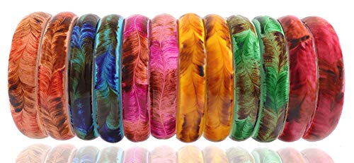 Image of NMII Multicolour Glass Kada Set For Women and Girls with Sleek Finish & Abstract Design | Glass Bangles For Women | Kada For Girls Daily /Party /Office | Fashion Jewellery