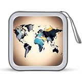 Grande capacità: questo supporto astratto per CD con mappa del mondo per auto fino a 40 CD/DVD, rendendolo ideale per gli amanti della musica, collezionisti di film o giocatori. Consente di risparmiare spazio e consente una conservazione ordinata e organizzata