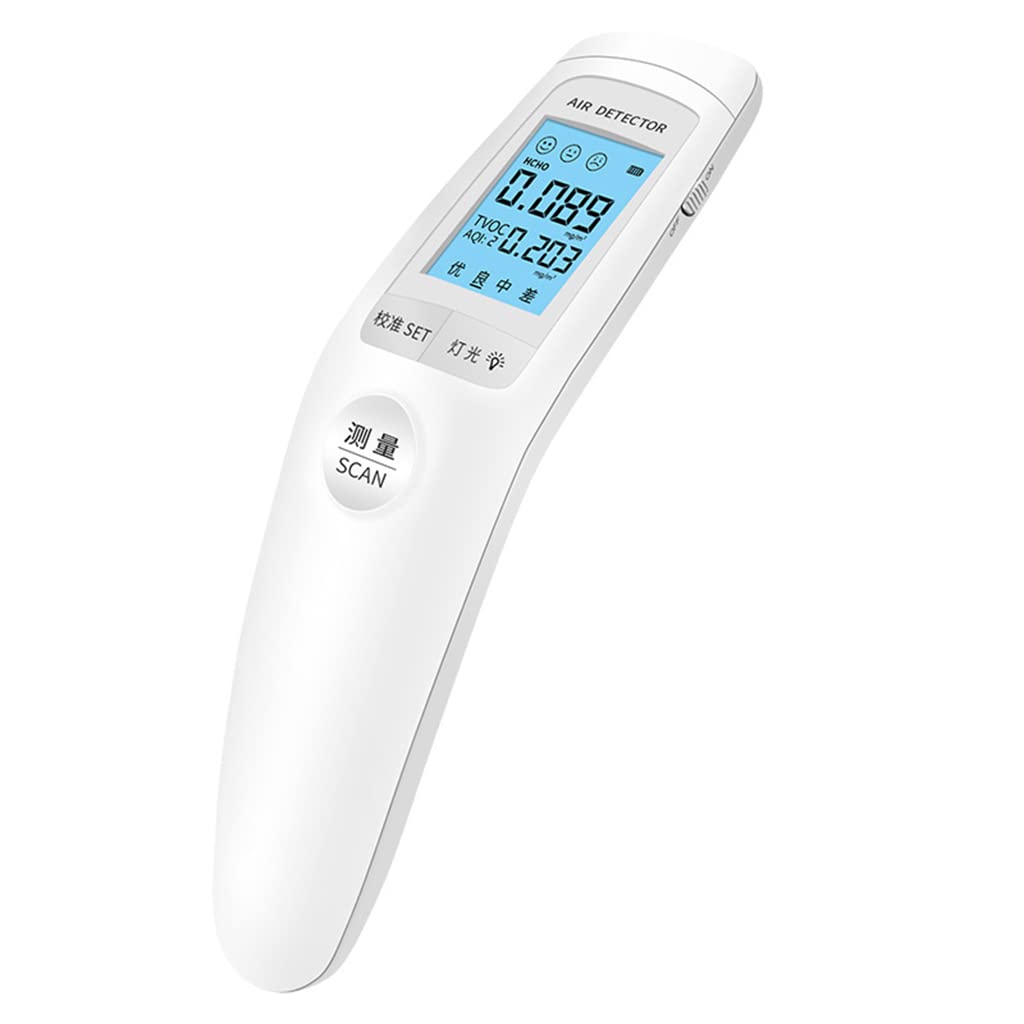 Air Monitor PM2.5 Formaldehyde HCHO TVOC Real-Time Indoor Air Pollution Detector with Grade Display Monitor Indoor
