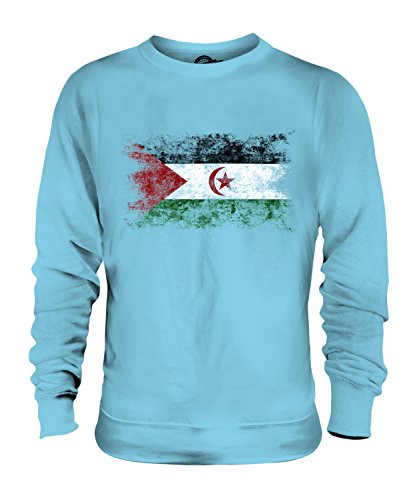 Sweat-Shirt Sahara Occidental Candymix délavé pour homme et femme