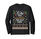 Photo Gallery funny gifts for xmas who needs mistletoe christmas family maglia a manica Photo Gallery funny gifts for xmas who needs mistletoe christmas family maglia a manica