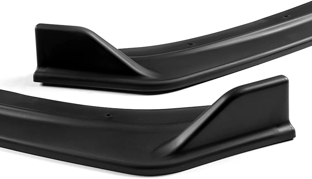 Q1-TECH, Front Bumper Lip fit for Compatible with 2013-2018 Chevrolet Malibu, Front Bumper Lip Spoiler Air Chin Body Kit Splitter Painted Glossy Black ABS, 2014 2015 2016 2017 (Sport Style)