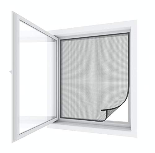 Preisvergleich Produktbild pro insect Open-Up Fliegengitter für Fenster 130x150cm, anthrazit