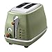 Toster 2 plasterek retro mały toster z bajglem Anuluj funkcję odszraszania Extra szerokie gniazda yubin1993 (Color : A)