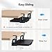 HUANUO Large Under Desk Keyboard Tray with Sturdy C-Clamp Mount, 26 (30.16