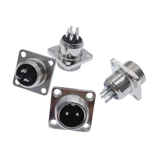Connecteur GX12 châssis métallique haute conductivité à 5 broches