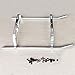 ZHIPAIJI Landing Gear for Align Trex RC 450 Helicopter Parts Metal Landing Skid for 450V3 Sport 450PRO 450DFC QAV250 (Color : Silver)