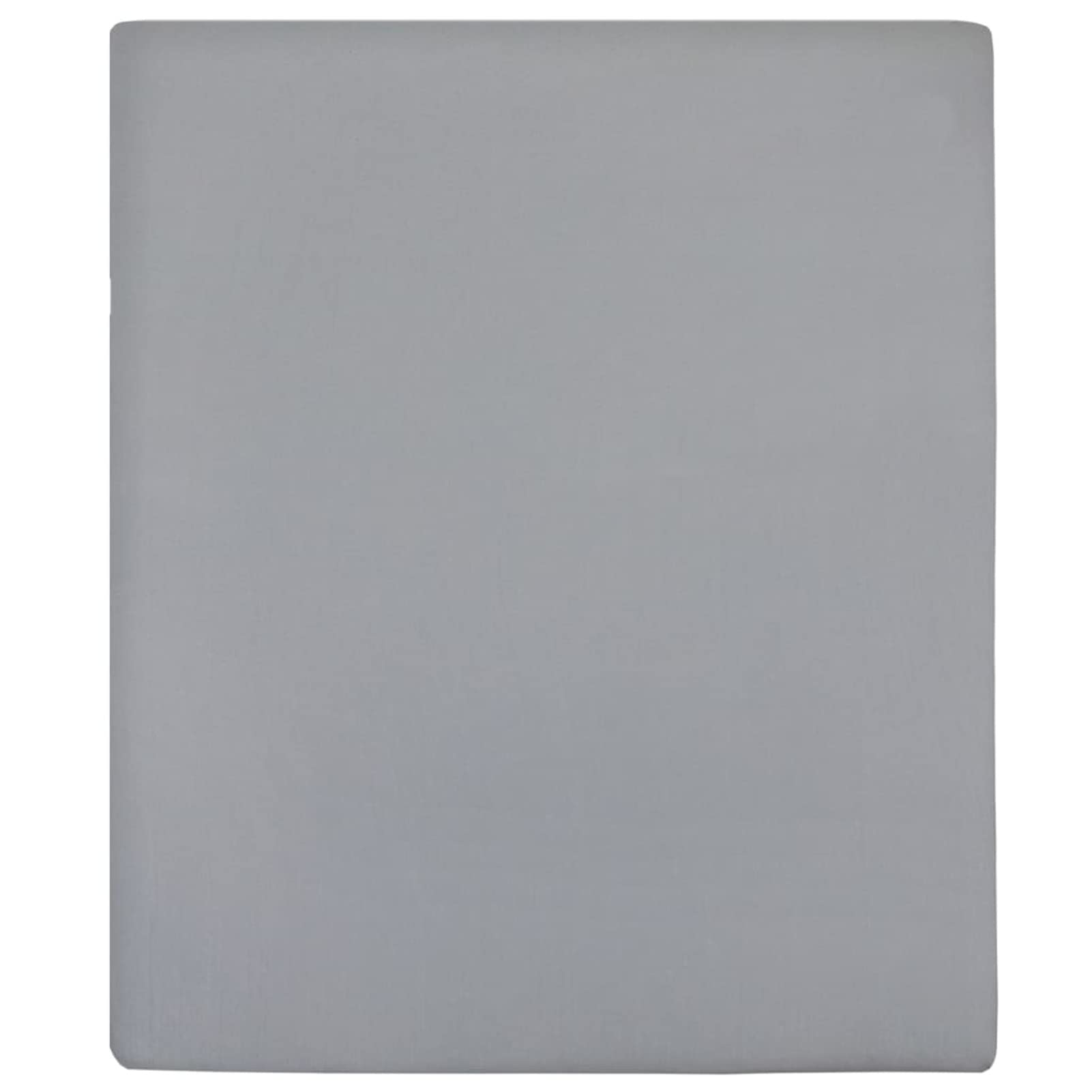 Spannbettlaken 2 STK Bettlaken, Spannbetttuch, Spannleintuch, Fitted Sheet, Bed Sheets, Bett Laken, Jersey Grau 160x200 cm Baumwolle