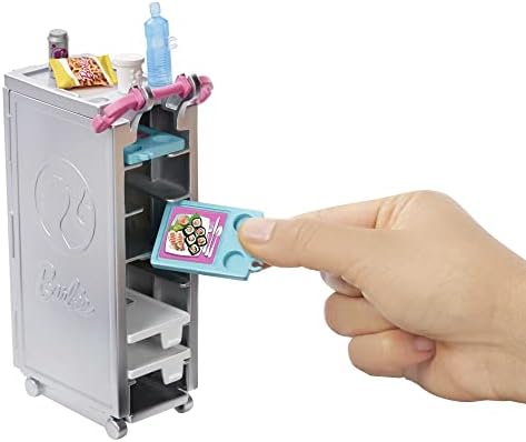 Barbie Samolot Barbie: z opuszczanymi siedzeniami, otwieranymi schowkami i ponad 15 akcesoriami, w tym figurka szczeniaczka i wózek z przekąskami, idealny dla dzieci powyżej 3 lat, GDG76