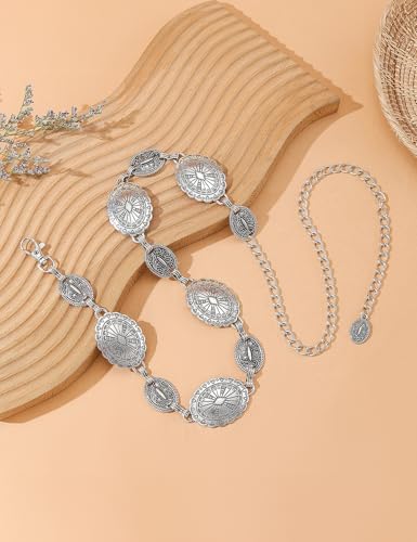 Adjustable Waist Chain for Women Lady Multilayer Western Boho Belt Fashion Body Link Belts for Dresses Jeans Party Wear