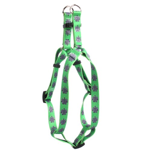 Image of Yellow Dog Design Knotted Shamrocks 4.5-Feet to 9-Feet Step-In Harness, X-Small