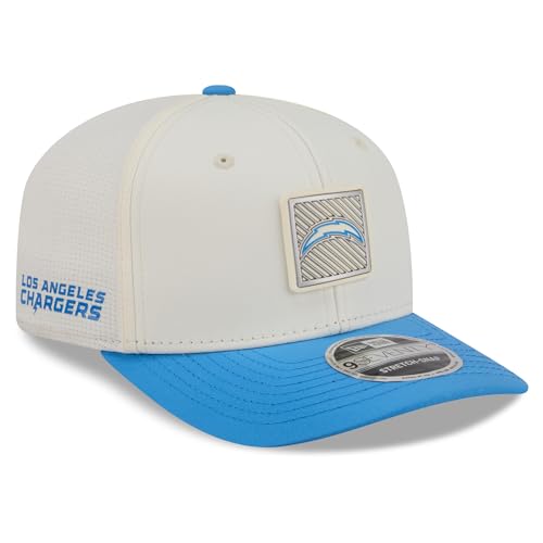 New Era Mens Cream/Powder Blue Los Angeles Chargers 2026 NFL Training Camp 9SEVENTY Adjustable Hat
