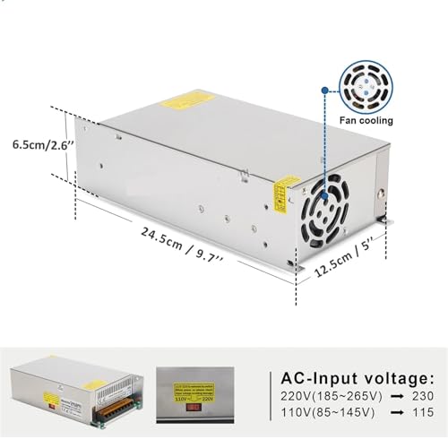 Fuente de alimentación conmutada de 5V 200W para iluminación LED 4