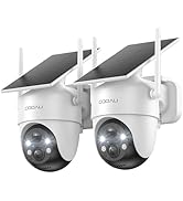 Amazon.com : COOAU 4MP Cameras for Home Security, Solar Security
