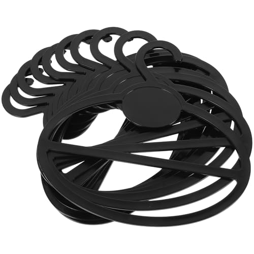 BESPORTBLE Cintres Porte-Cravates Rond Lot de 10 Organisateurs 53 Pouces pour Foulards Châles Support Dressing et Magasins