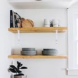 Wsporniki do półek, 8 szt., wytrzymałe, montowane na ścianie, trójkątne, kąt prosty 90 stopni, do salonu, sypialni, białe, 300 x 190 mm