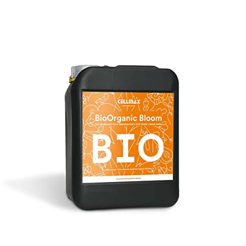 CELLMAX Organic Bloom | 100% Bio-Pflanzennahrung speziell für blühende Pflanzen | Control Union Zertifizierung | Der Pflanzendünger kann sowohl im Innen- als auch im Außenbereich verwendet werden | 5L Cover