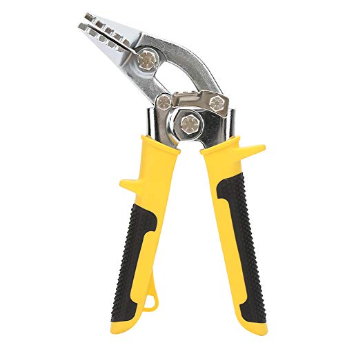 Pinza per piegare la chiglia per aggraffatrice manuale in metallo con offset 3 pollici e 45 gradi, strumento professionale in acciaio premium per metalmeccanici e appassionati di