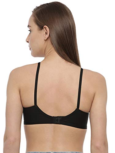 Image of BLOSSOM Women Double Layered Full Coverage Non Wired Non Padded 100% Cotton, Back Closure, Everyday Bra [ A-6 Thin ]