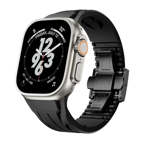 Bracelet Apple Watch découpable et ultra résistant en caoutchouc FKM