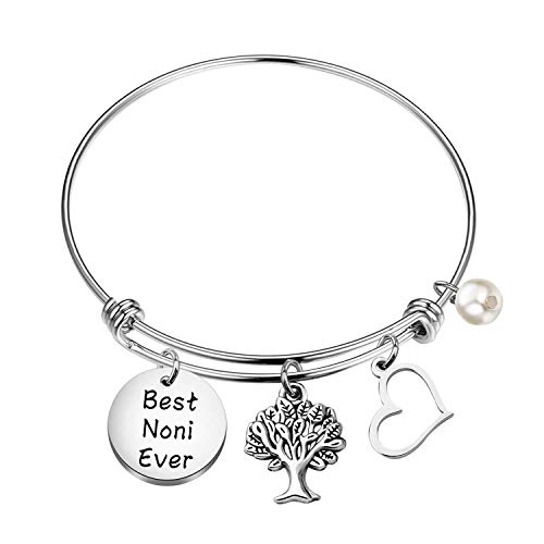 TIIMG Noni Bracelet Grandma Gift Best Noni Ever Grandma Birthday Gift from Grandkids Granddaughter