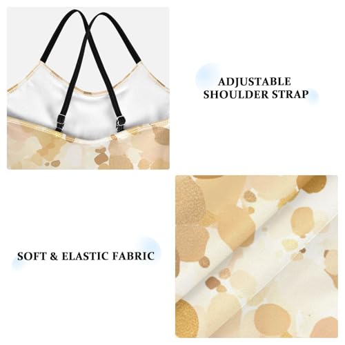 KLL Beige Sparkling Glitter Toddler Girls 1 Piece Swimsuits Beach Swimming Suits Adjustable Strap Quick Dry3