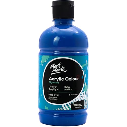 Mont Marte Signature Black Acrylic Paint 16.9oz 500ml Semi-Matte Finish Suitable for Canvas Wood Fabric Leather Cardboard Paper MDF and Crafts product thumbnail 12
