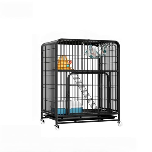 Amecke �L �P�[�W �L�X�Ƃ������ 2 3 4 5�i ��^ �L���X�^�[ �g�C���t�� �g���ȒP �L���b�g�P�[�W �ƒ�p�����L�n�E�X �K�тɂ����ϋv���̂�����⋭ (85*60*102cm,�u���b�N)