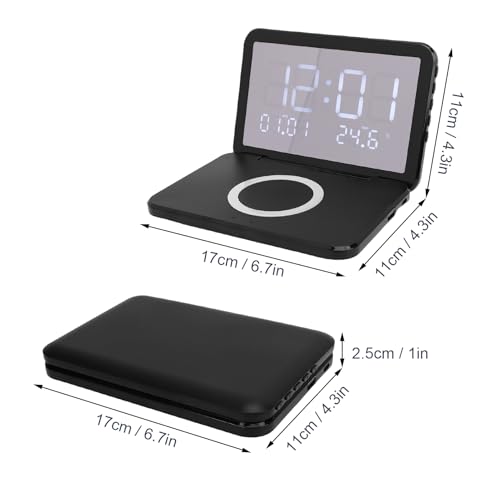 Horloge numérique pliable ciciglow pour libérer de l'espace de charge