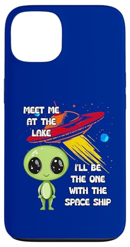 Meet Me At The Lake Alien Spaceship T�V���c �X�}�z�P�[�X iPhone 13 �p