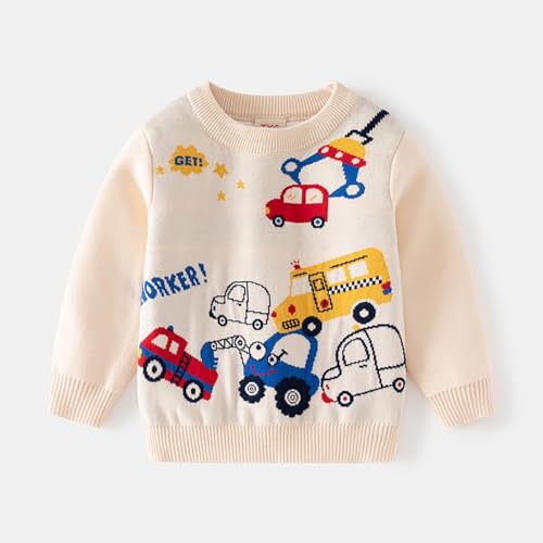 Boys Girls Cute Cartoo𝐧 Knit Sweater Toddler Kids Long Sleeve Crew Neck Knitted Pullover Thermal Knitwear2
