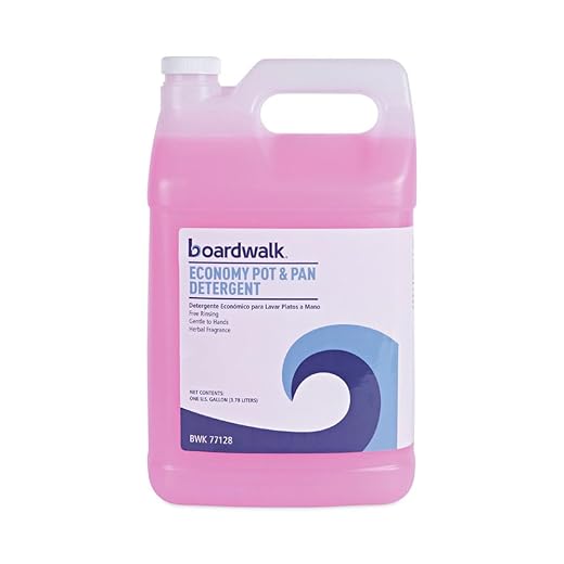 Boardwalk BWK7714EA 1 Gallon Bottle Industrial Strength Pot and Pan Detergent
