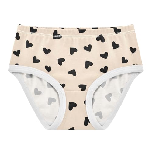 Girls' Underwear Heart Yellow Toddle Brief Panties 2302676