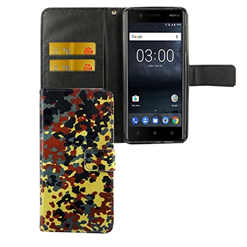 Housse Nokia 3.1 König Design avec porte-cartes et support vidéo