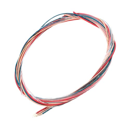 COOPHYA 6個本 彩色アコースティックギター弦 透明弦付き ギター交換用弦