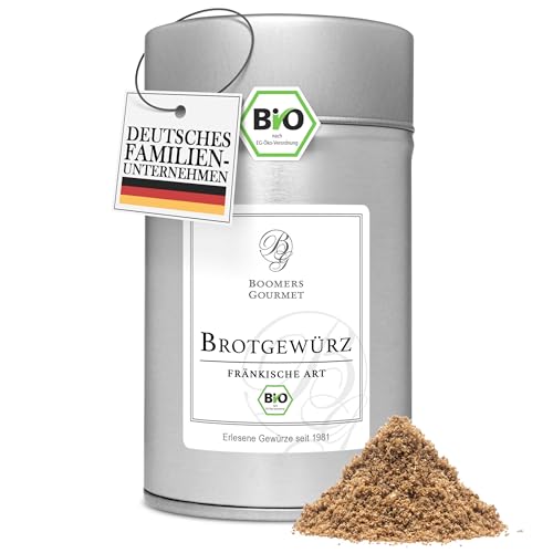 Boomers Gourmet - BIO Brotgewürz Fränkische Art, Brotgewürzmischung mit Koriander, Kümmel,...