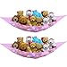 SHW 2 Pack Jumbo Toy Hammock, Pink