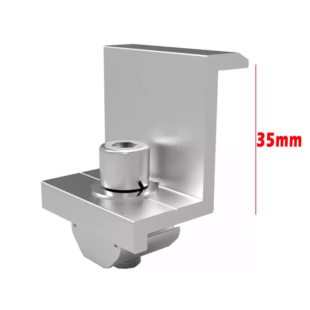 Kit staffa pannello solare con viti e rondelle per il montaggio pannello solare, accessori fotovoltaici per tetto balcone centrale elettrica, tetto piatto montaggio pannello solare tetto impianto fo