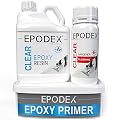 EPODEX® Flooring Epoxy Resin Kit Many Colors Designer Floors, Garage Floors, Industrial Floors Solvent-Free, UV-Stabilized, Low Odor, Bubble Free | 60min Curing time | 1–55 Gal 2:105