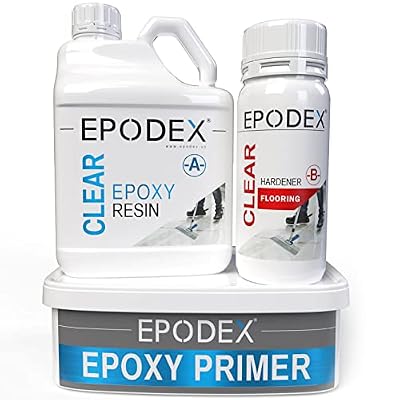 EPODEX® Flooring Epoxy Resin Kit Many Colors Designer Floors, Garage Floors, Industrial Floors Solvent-Free, UV-Stabilized, Low Odor, Bubble Free | 60min Curing time | 1–55 Gal 2:667