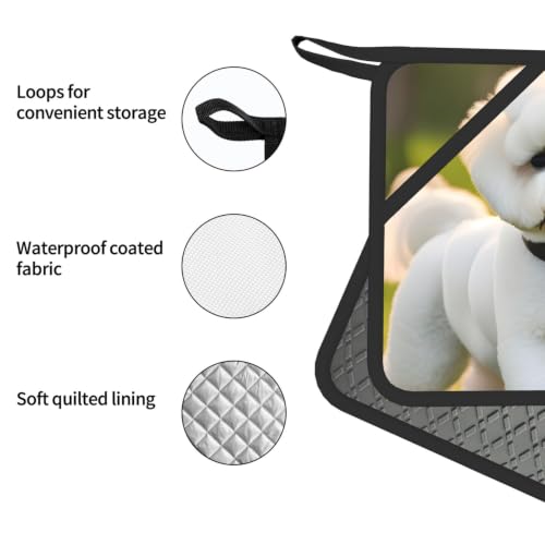 Gants de cuisine résistants à la chaleur bichon pour le four