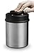 Gourmia GCC9325 Vacuum Sealed Coffee Canister – Stainless Steel Food Storage Container with Built-In Sealer and Date Indicator to Track Freshness – Protects from Heat, Moisture, UV Lights and More