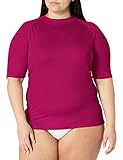 Kanu Surf Women's Plus-Size Breeze Rash Guard, Purple, 2X