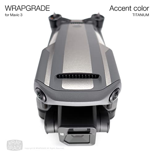 WRAPGRADE Skin Naklejki skórne dla DJI Mavic 3 Pro Accent Color (TITANIUM)