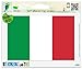 Italy Italia Italian Flag Vinyl Car Bumper Window Sticker 3" x 2"
