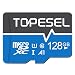 TOPESEL 128GB Micro SD Card with Adapter Class 10 Micro SDXC Card UHS-1 Memory Card High Speed TF Card for Camera, Smartphone, Tablet(1Pack 128GB)