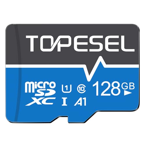 Image of TOPESEL 128GB Micro SD Card with Adapter Class 10 Micro SDXC Card UHS-1 Memory Card High Speed TF Card for Camera, Smartphone, Tablet(1Pack 128GB)